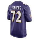 Zennovawear Andrew Vorhees Baltimore Ravens Team Game Jersey - Purple