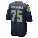 Zennovawear Anthony Bradford Seattle Seahawks Game Jersey - College Navy