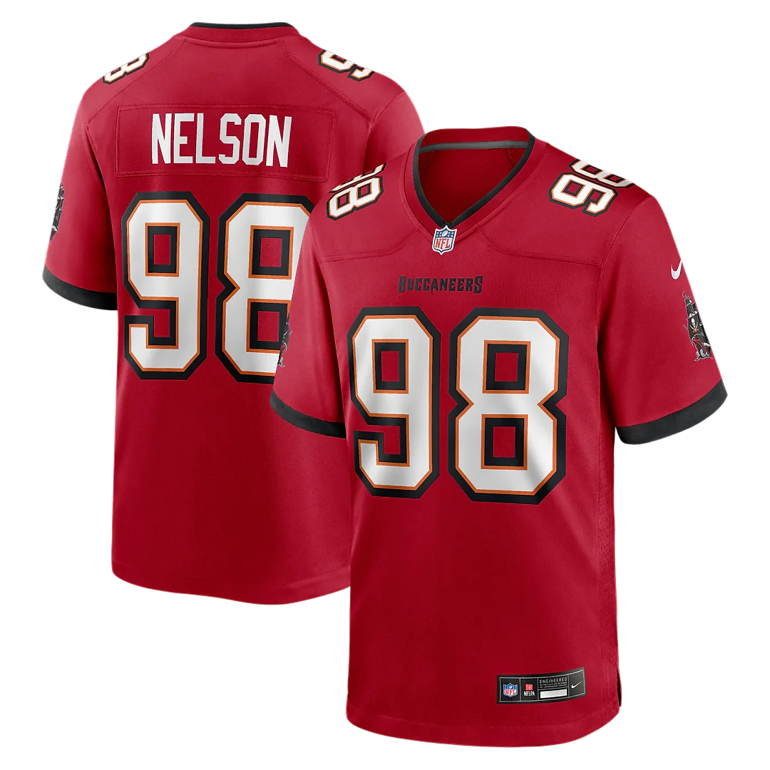 Zennovawear Anthony Nelson Tampa Bay Buccaneers Game Jersey - Red
