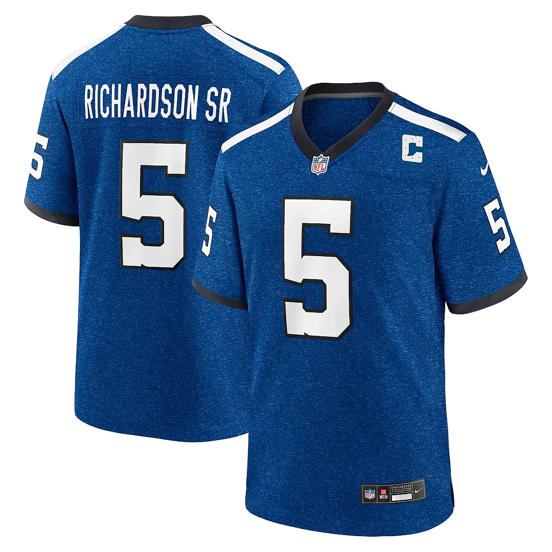 Zennovawear Anthony Richardson Sr. Indianapolis Colts Alternate Indiana Nights Game Jersey - Royal