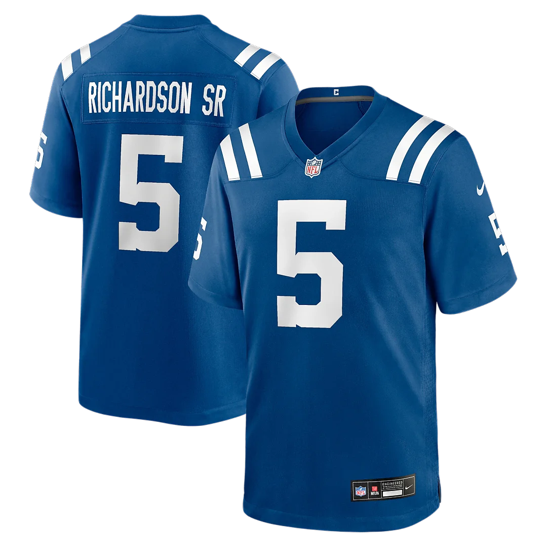 Zennovawear Anthony Richardson Sr. Indianapolis Colts Team Game Jersey - Royal
