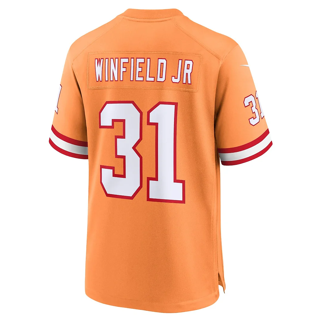 Zennovawear Antoine Winfield Jr. Tampa Bay Buccaneers Throwback Game Jersey - Orange