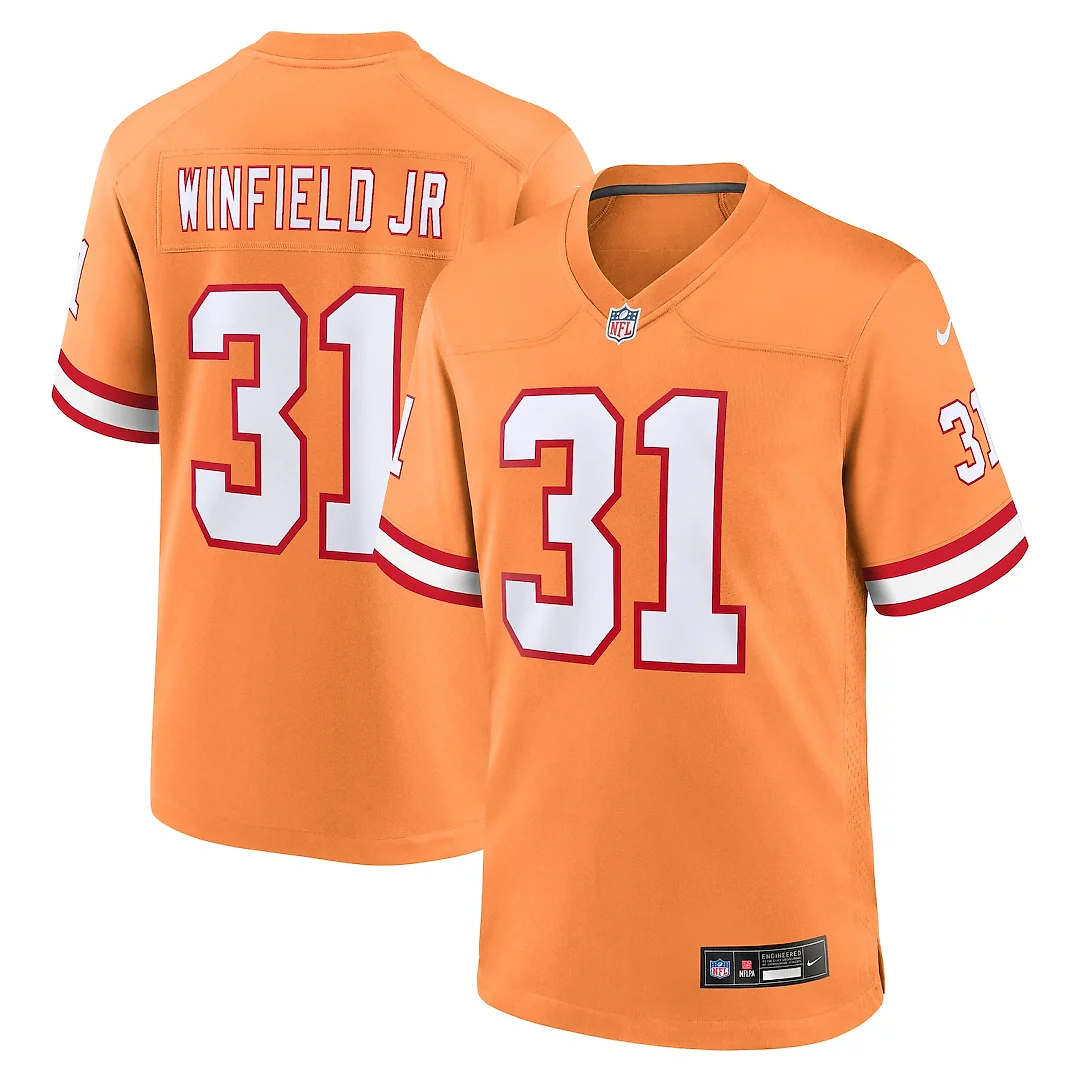Zennovawear Antoine Winfield Jr. Tampa Bay Buccaneers Throwback Game Jersey - Orange
