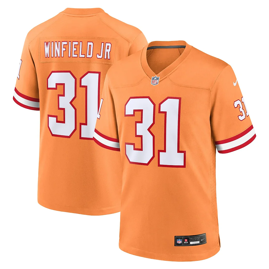 Zennovawear Antoine Winfield Jr. Tampa Bay Buccaneers Throwback Game Jersey - Orange