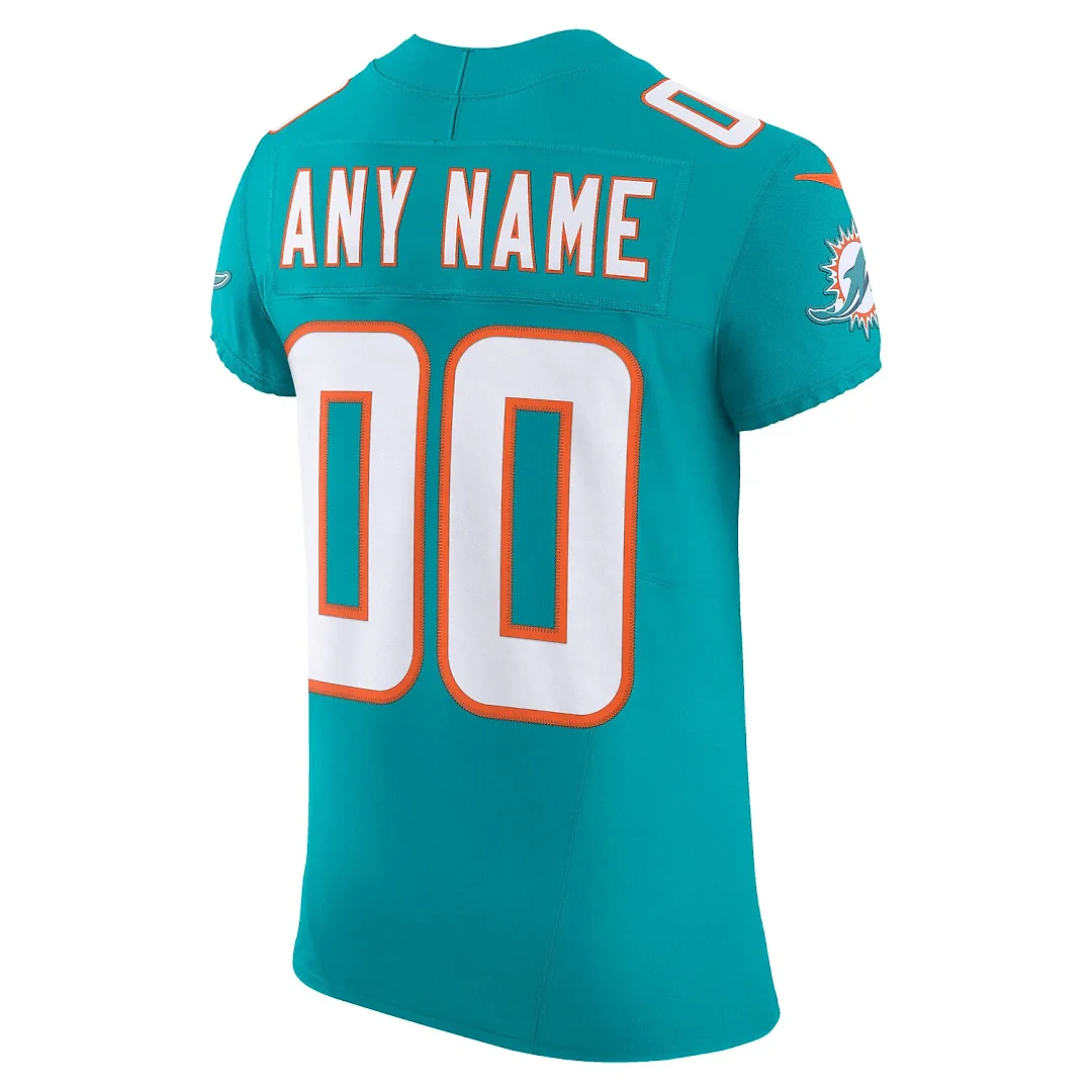 Zennovawear Miami Dolphins Vapor FUSE. Elite Custom Jersey - Aqua