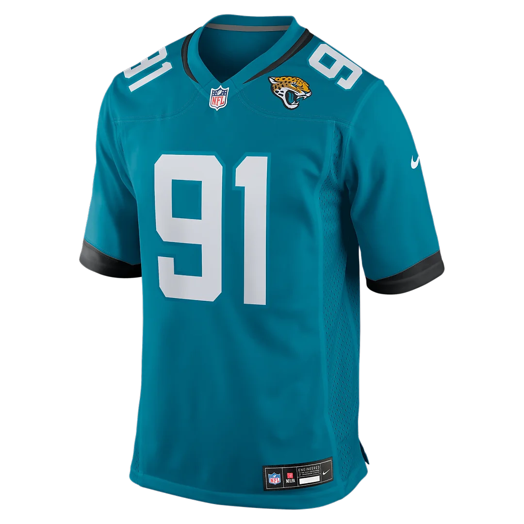 Zennovawear Arik Armstead Jacksonville Jaguars Team Game Jersey - Teal