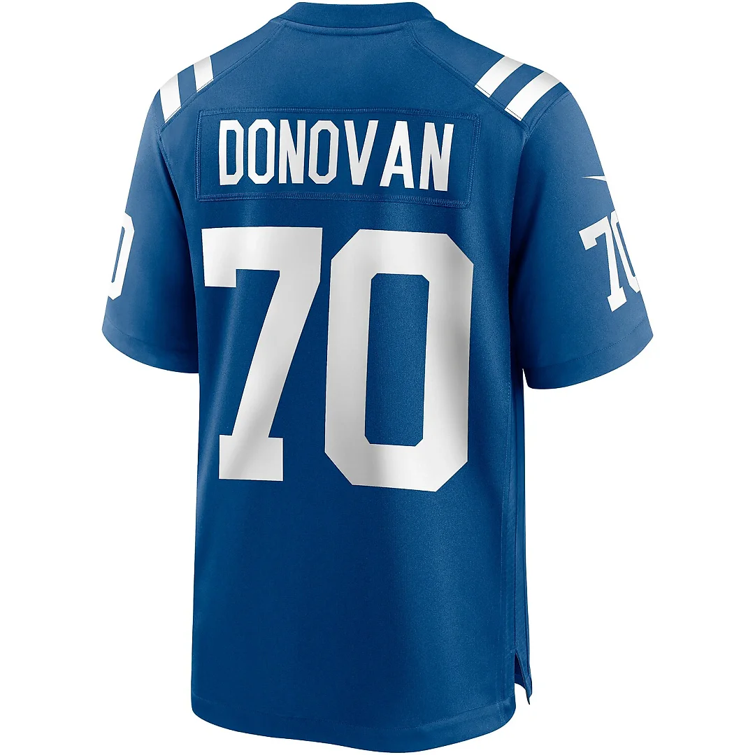 Zennovawear Art Donovan Indianapolis Colts Game Retired Player Jersey - Royal