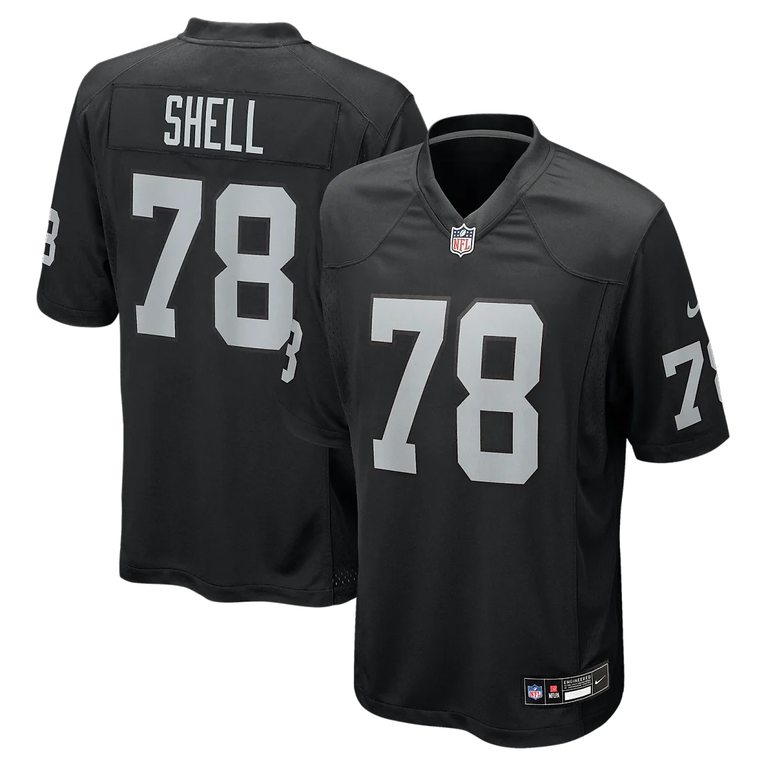 Zennovawear Art Shell Las Vegas Raiders Game Retired Player Jersey - Black