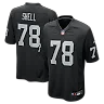 Zennovawear Art Shell Las Vegas Raiders Game Retired Player Jersey - Black