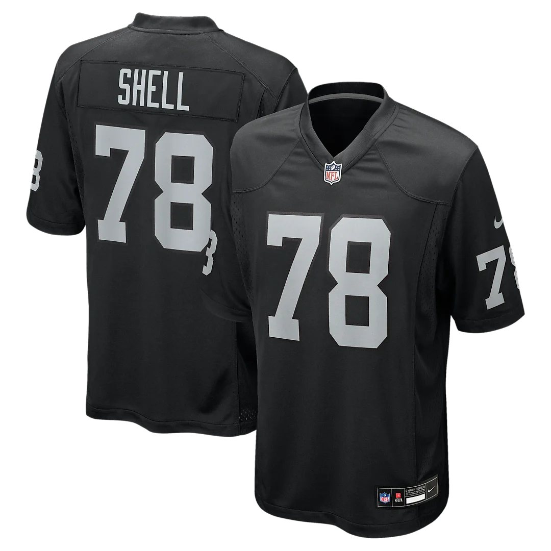 Zennovawear Art Shell Las Vegas Raiders Game Retired Player Jersey - Black