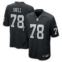 Zennovawear Art Shell Las Vegas Raiders Game Retired Player Jersey - Black