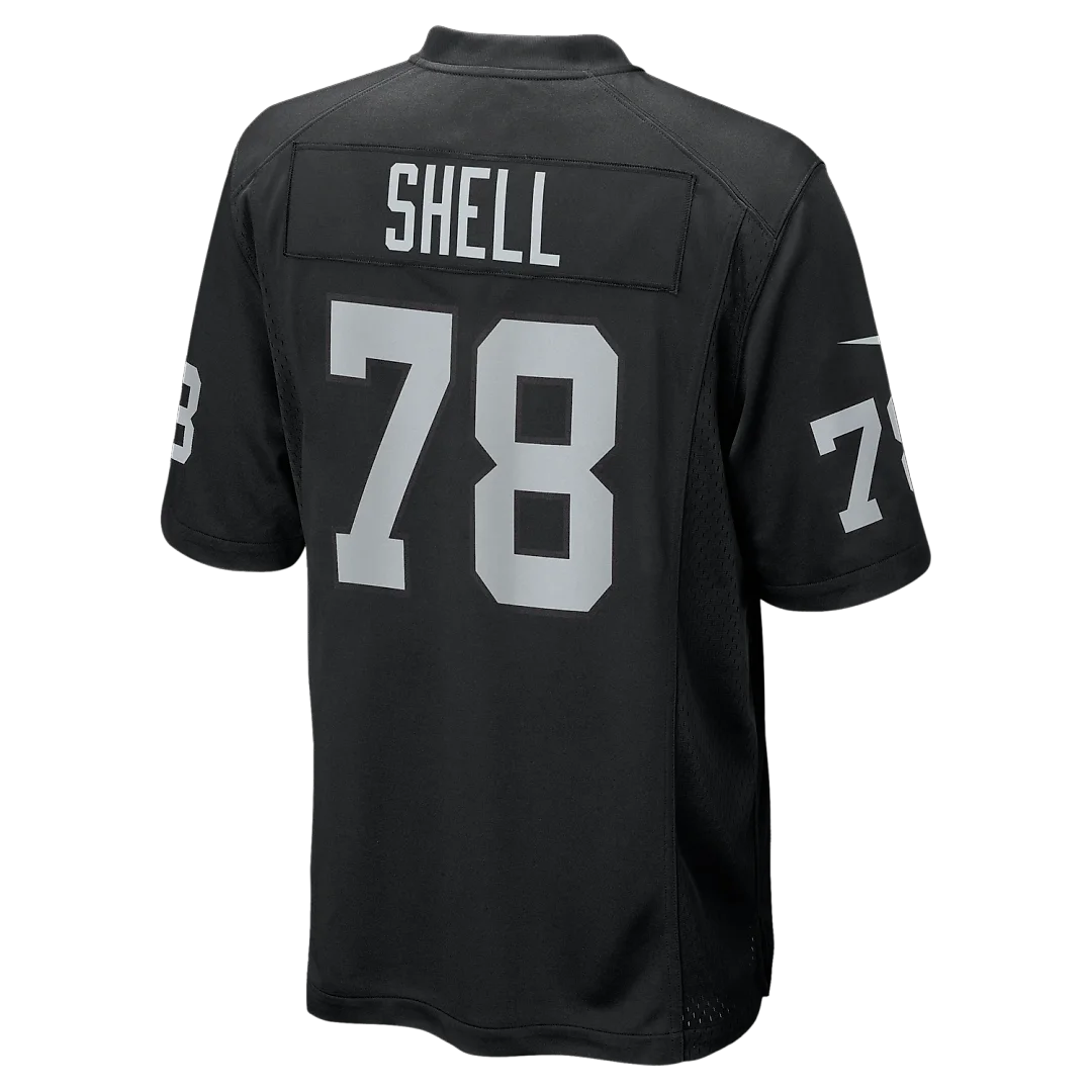 Zennovawear Art Shell Las Vegas Raiders Game Retired Player Jersey - Black