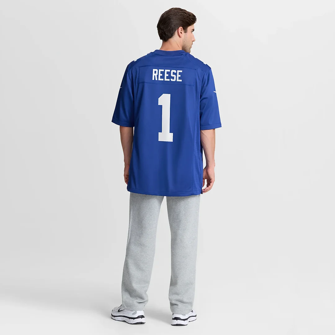 Zennovawear Arvell Reese New York Giants 2026 NFL Draft First Round Pick No. 5 Team Game Jersey - Royal