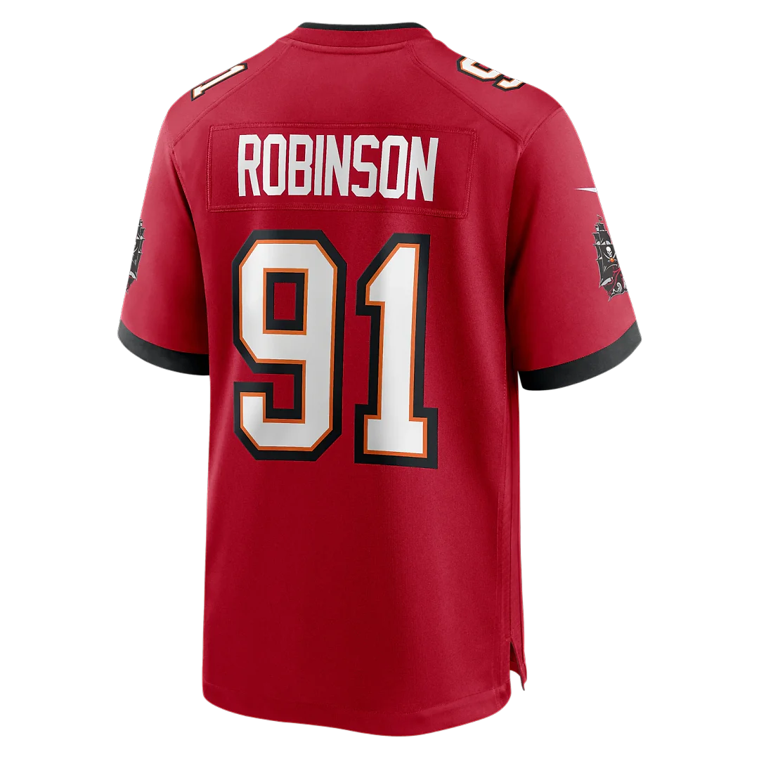 Zennovawear A'Shawn Robinson Tampa Bay Buccaneers Team Game Jersey - Red