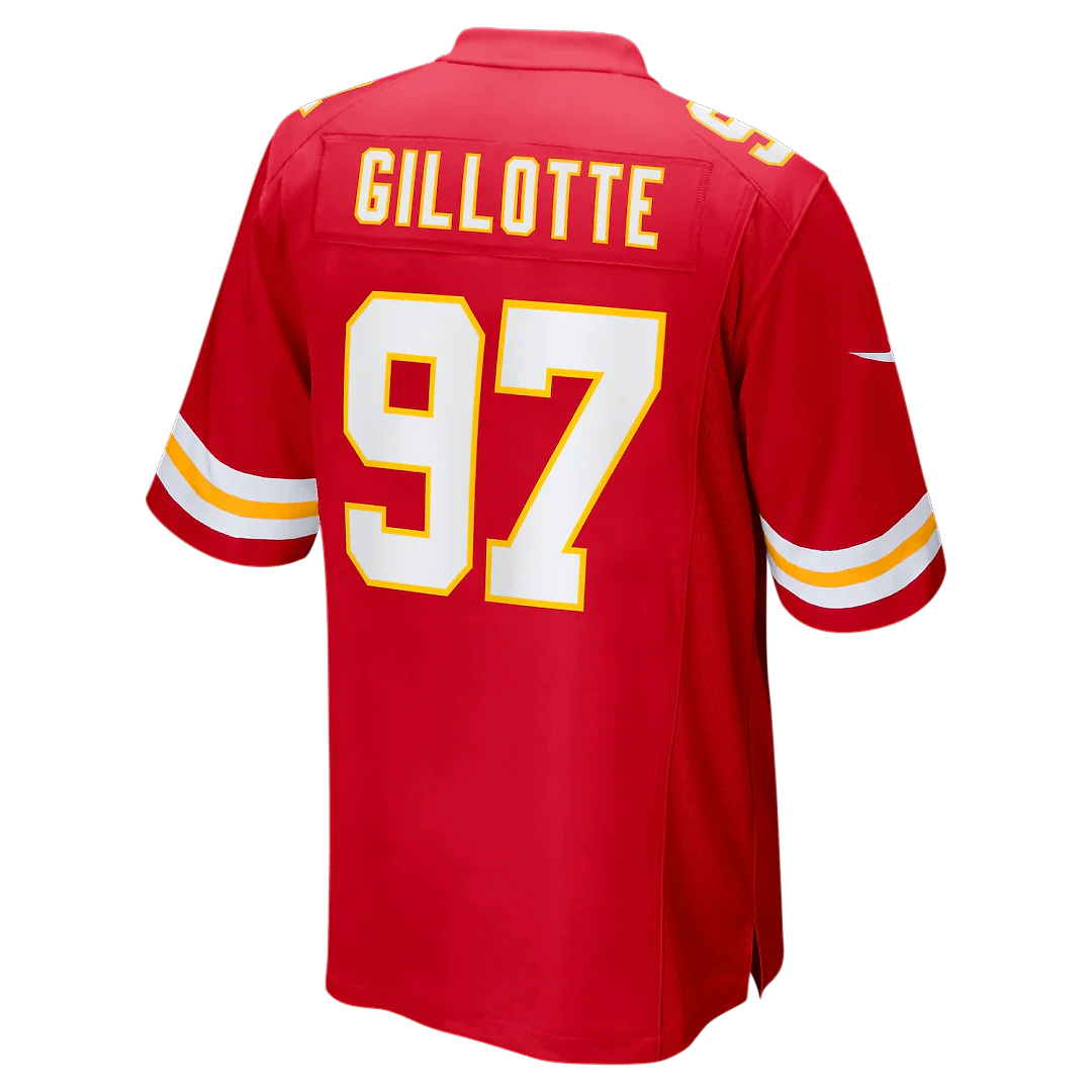 Zennovawear Ashton Gillotte Kansas City Chiefs Team Game Jersey - Red