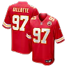 Zennovawear Ashton Gillotte Kansas City Chiefs Team Game Jersey - Red