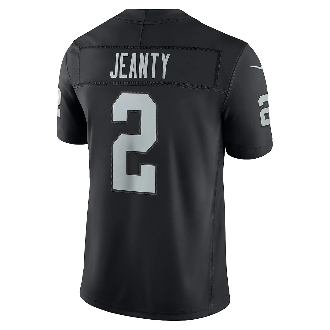 Zennovawear Ashton Jeanty Las Vegas Raiders Team Vapor FUSE. Stitched Limited Jersey - Black