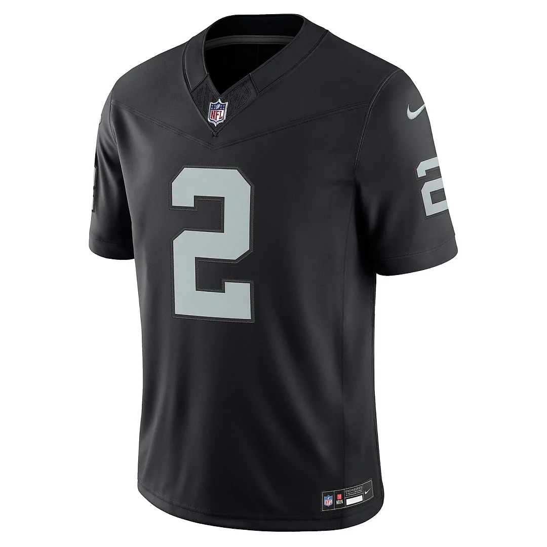Zennovawear Ashton Jeanty Las Vegas Raiders Team Vapor FUSE. Stitched Limited Jersey - Black