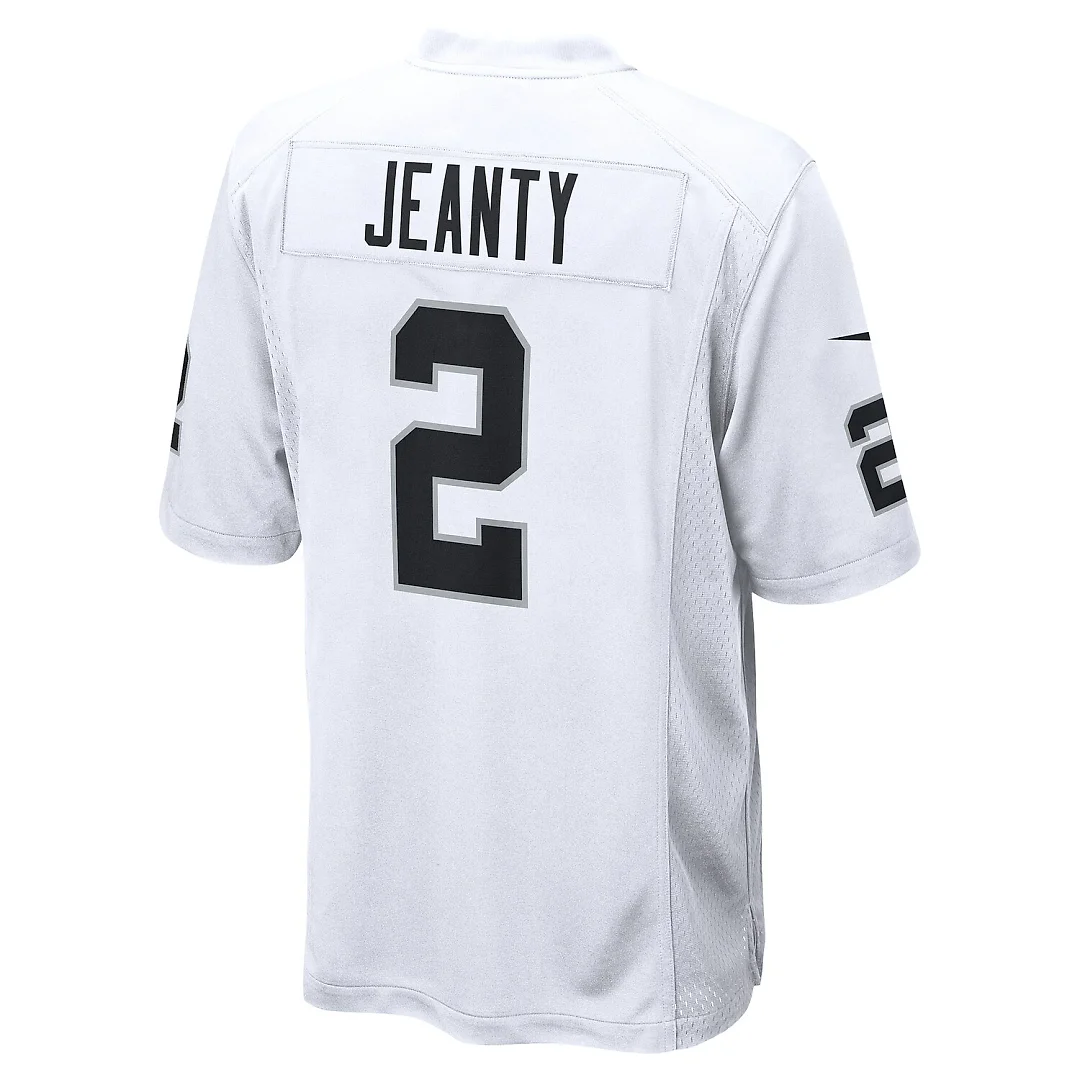 Zennovawear Ashton Jeanty Las Vegas Raiders Game Jersey - White