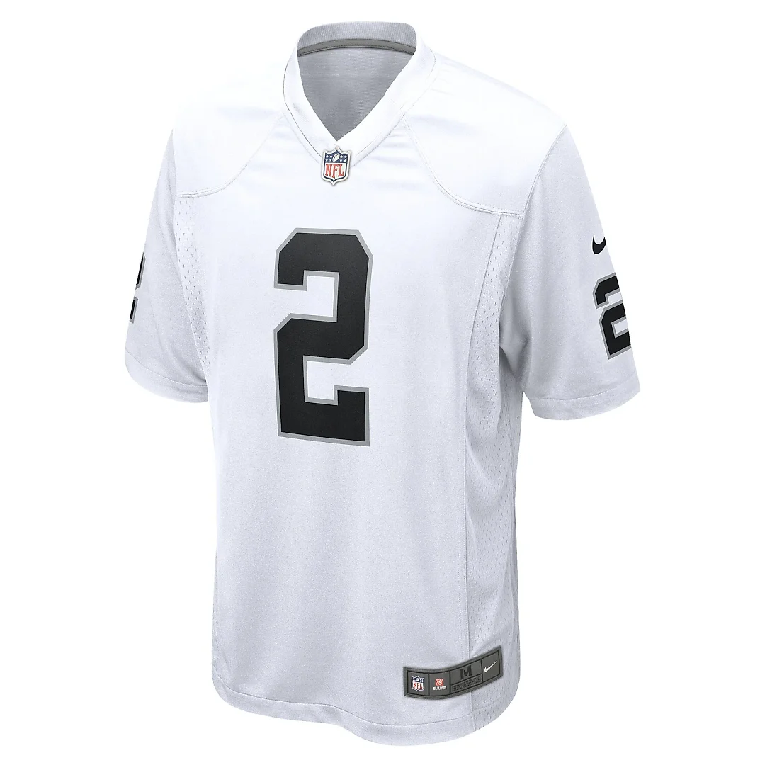 Zennovawear Ashton Jeanty Las Vegas Raiders Game Jersey - White