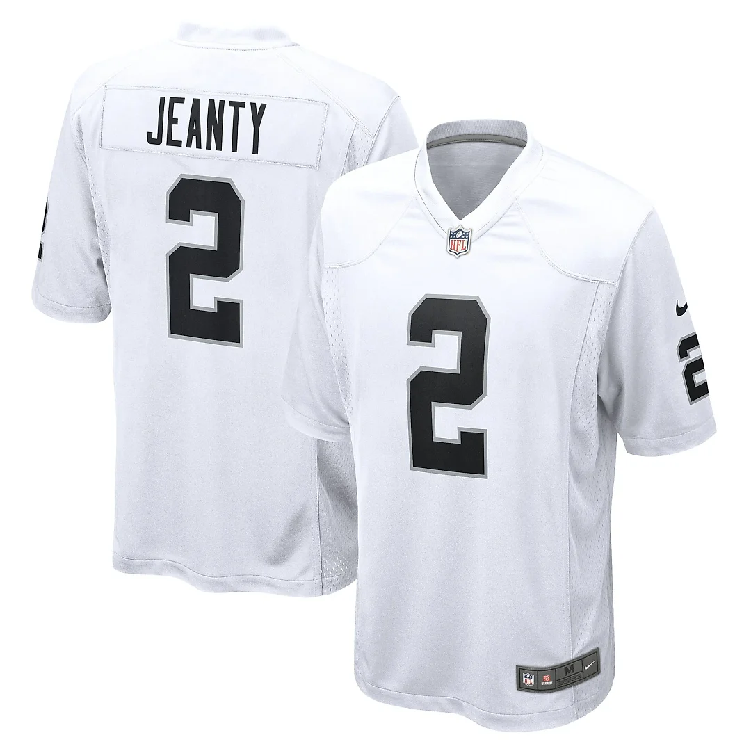 Zennovawear Ashton Jeanty Las Vegas Raiders Game Jersey - White