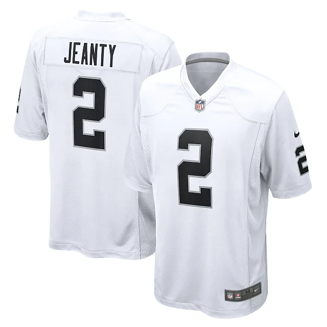 Zennovawear Ashton Jeanty Las Vegas Raiders Game Jersey - White
