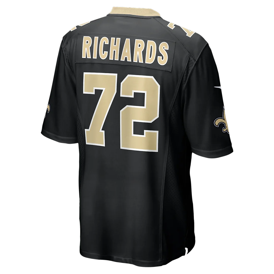 Zennovawear Asim Richards New Orleans Saints Team Game Jersey - Black