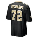 Zennovawear Asim Richards New Orleans Saints Team Game Jersey - Black