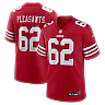 Zennovawear Austen Pleasants San Francisco 49ers Team Game Jersey - Scarlet