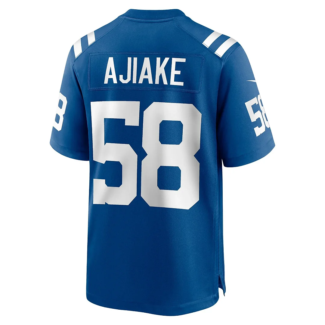 Zennovawear Austin Ajiake Indianapolis Colts Game Jersey - Royal