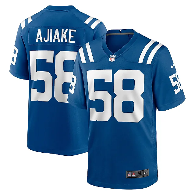 Zennovawear Austin Ajiake Indianapolis Colts Game Jersey - Royal