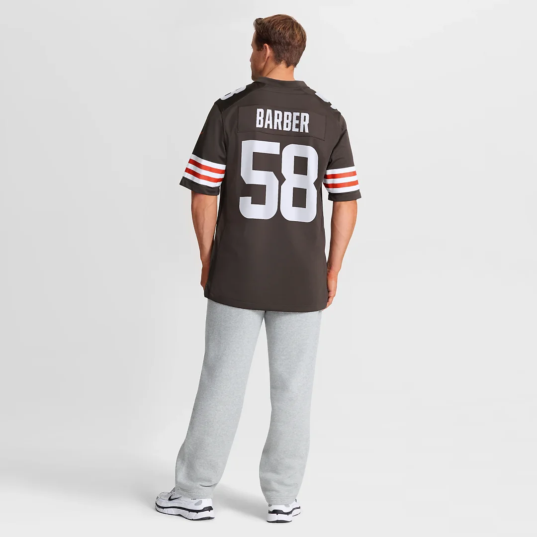 Zennovawear Austin Barber Cleveland Browns Team Game Jersey - Brown