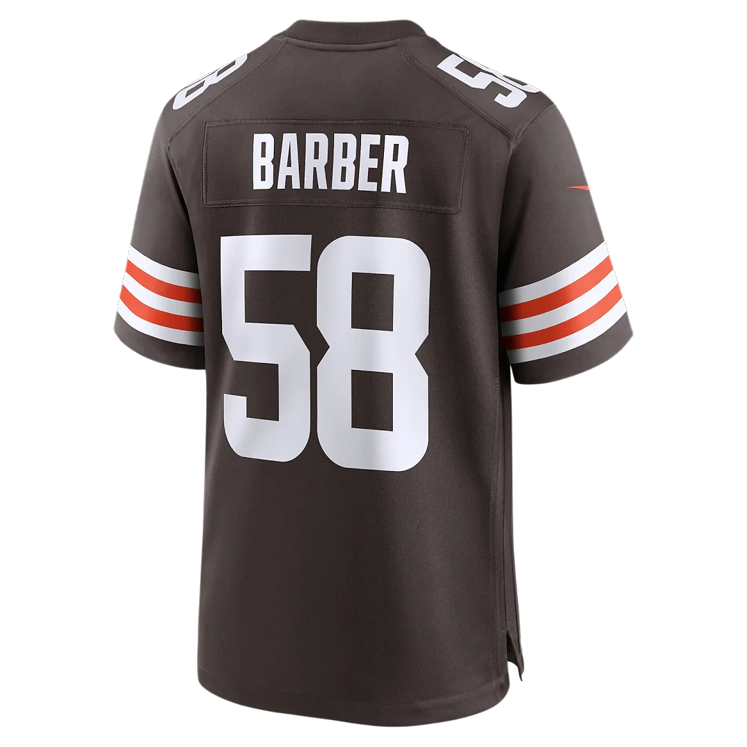 Zennovawear Austin Barber Cleveland Browns Team Game Jersey - Brown