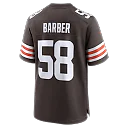 Zennovawear Austin Barber Cleveland Browns Team Game Jersey - Brown