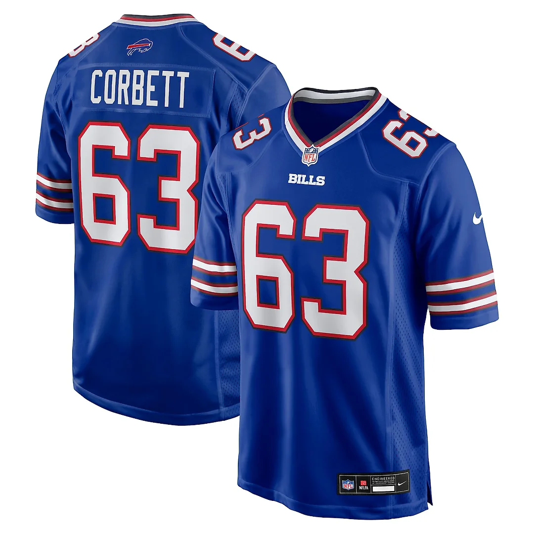 Zennovawear Austin Corbett Buffalo Bills Team Game Jersey - Royal