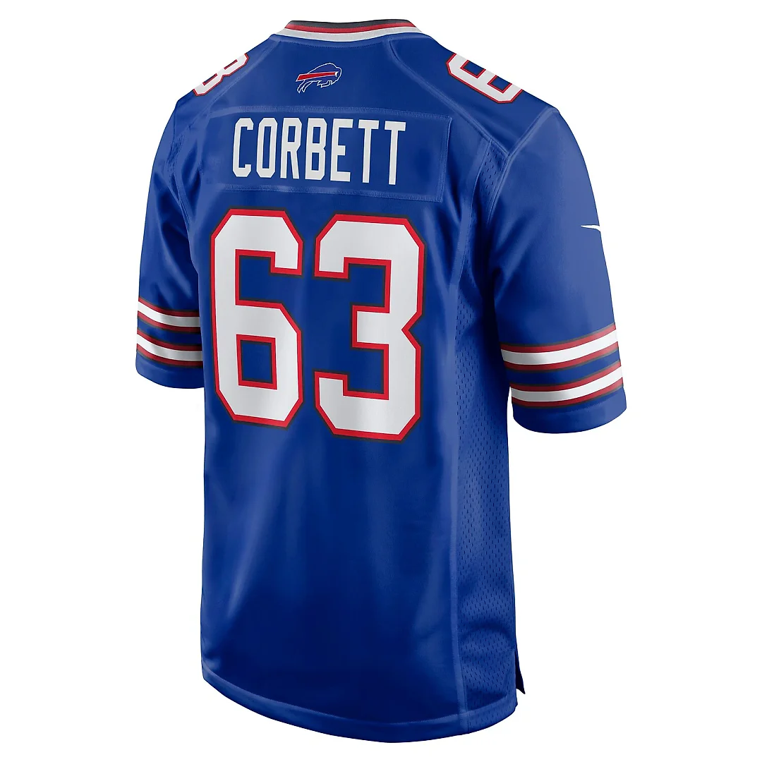 Zennovawear Austin Corbett Buffalo Bills Team Game Jersey - Royal