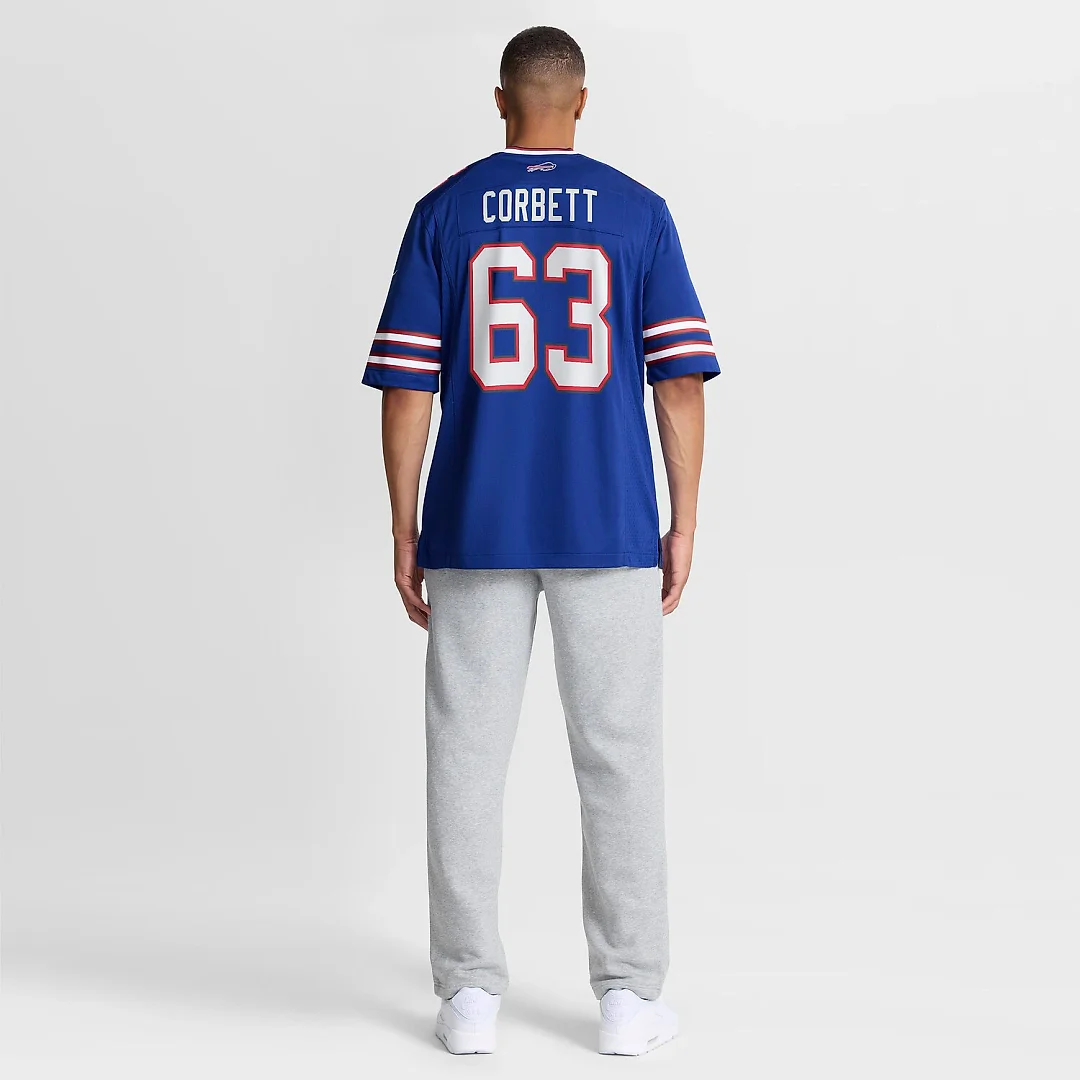 Zennovawear Austin Corbett Buffalo Bills Team Game Jersey - Royal