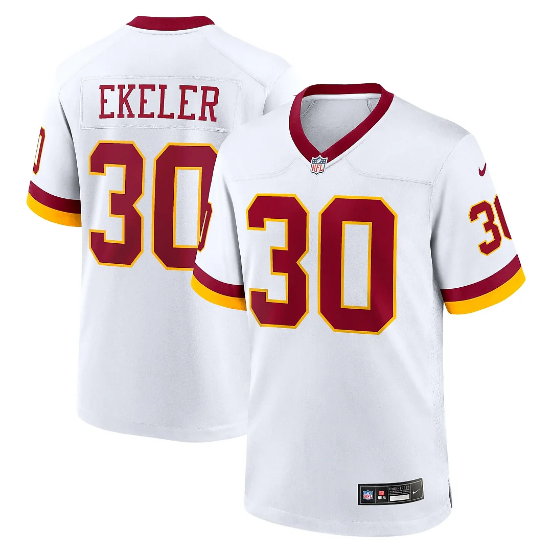 Zennovawear Austin Ekeler Washington Commanders Game Super Bowl Era Jersey - White