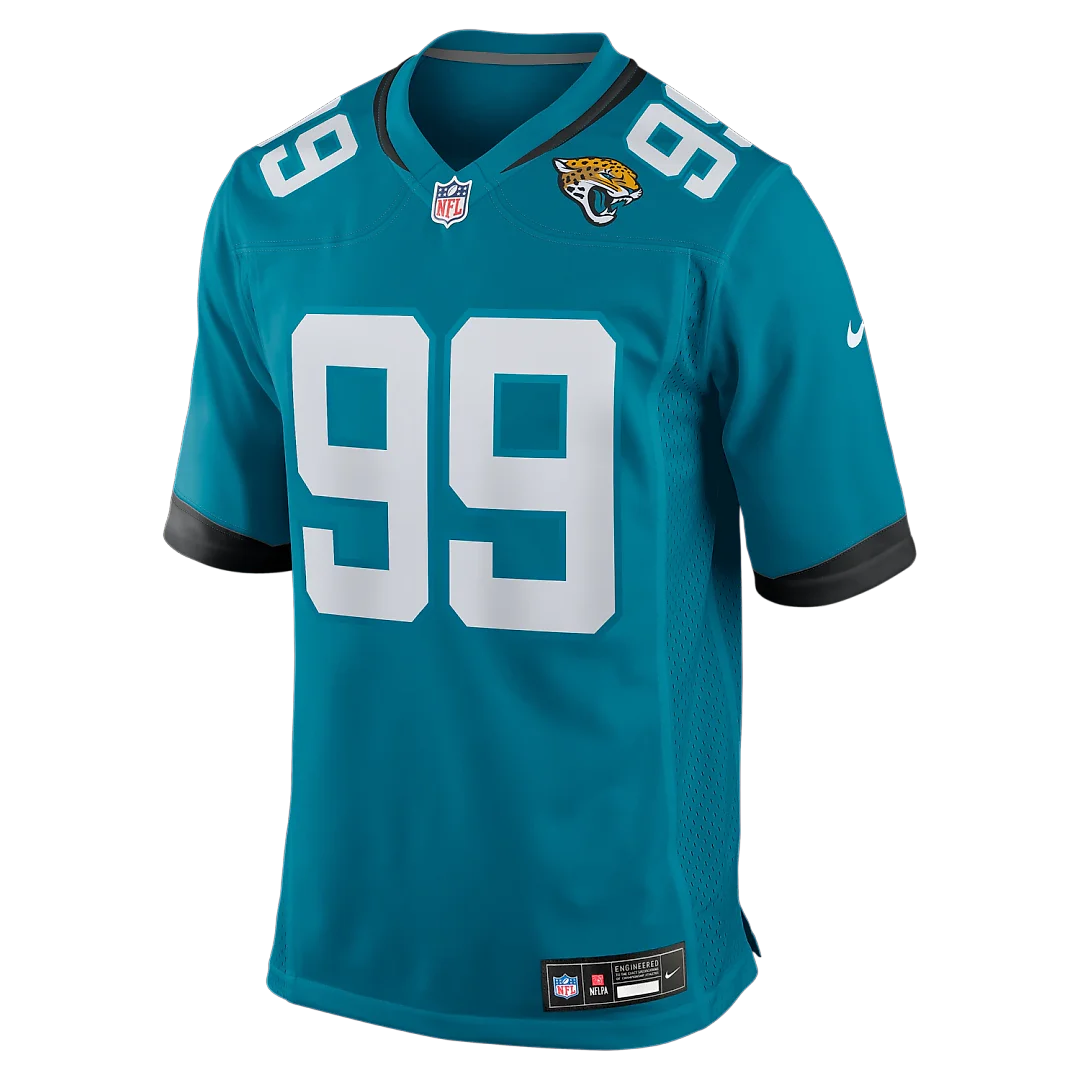 Zennovawear Austin Johnson Jacksonville Jaguars Team Game Jersey - Teal
