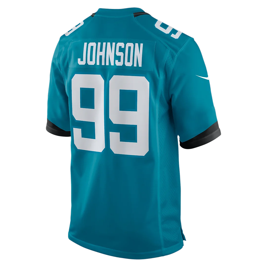 Zennovawear Austin Johnson Jacksonville Jaguars Team Game Jersey - Teal