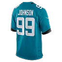 Zennovawear Austin Johnson Jacksonville Jaguars Team Game Jersey - Teal