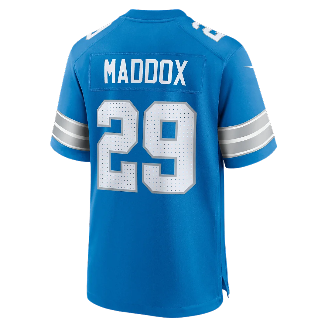 Zennovawear Avonte Maddox Detroit Lions Team Game Jersey - Blue