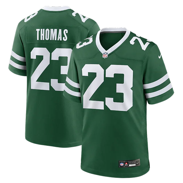 Zennovawear Azareye'h Thomas New York Jets Team Game Jersey - Legacy Green