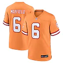 Zennovawear Baker Mayfield Tampa Bay Buccaneers Throwback Game Jersey - Orange