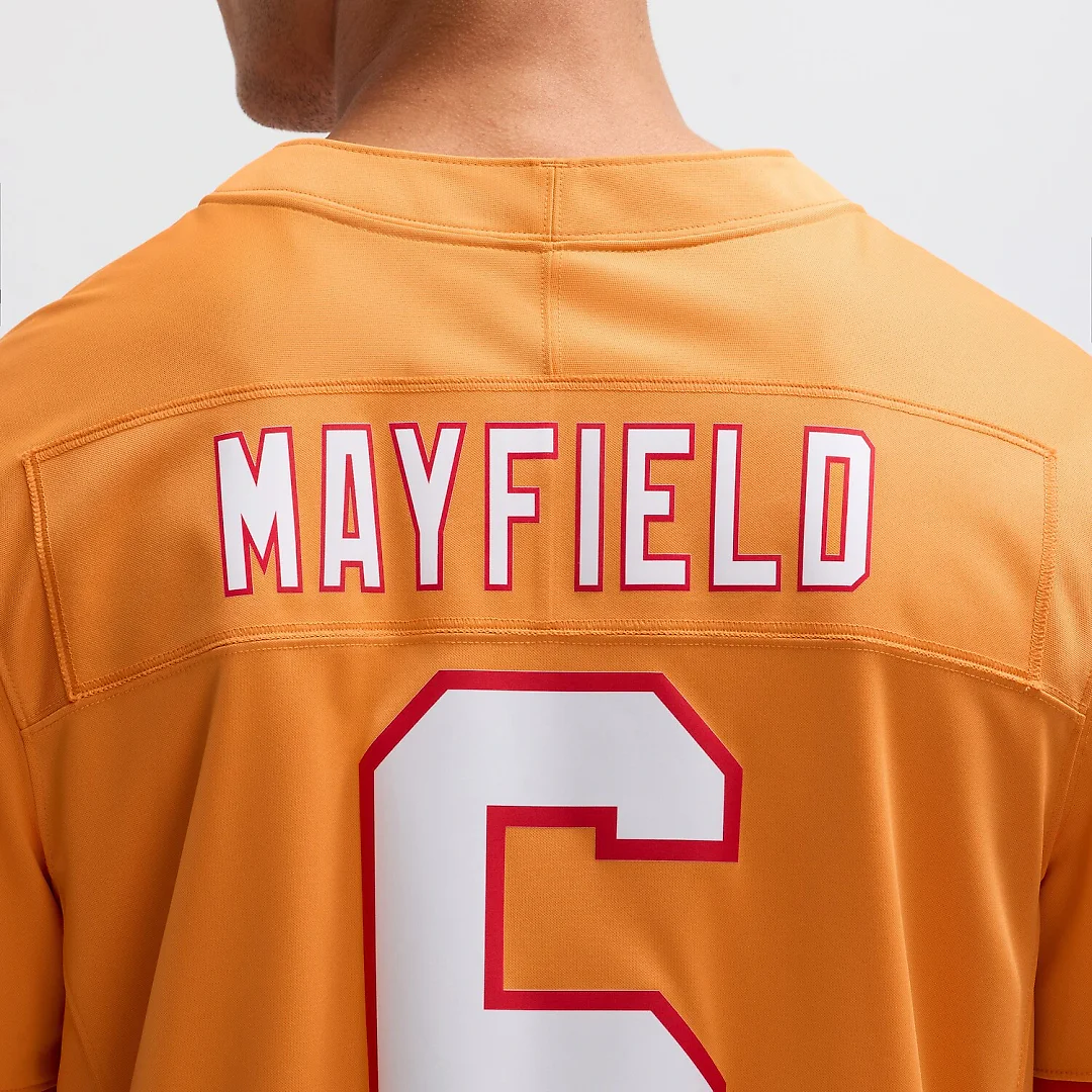Zennovawear Baker Mayfield Tampa Bay Buccaneers 2nd Alternate Vapor FUSE. Limited Jersey - Orange