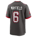 Zennovawear Baker Mayfield Tampa Bay Buccaneers Alternate Game Player Jersey - Pewter