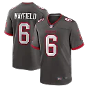 Zennovawear Baker Mayfield Tampa Bay Buccaneers Alternate Game Player Jersey - Pewter