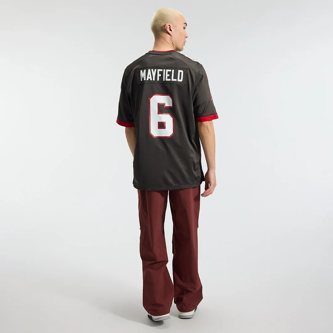 Zennovawear Baker Mayfield Tampa Bay Buccaneers Alternate Game Player Jersey - Pewter