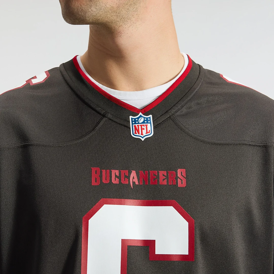 Zennovawear Baker Mayfield Tampa Bay Buccaneers Alternate Game Player Jersey - Pewter
