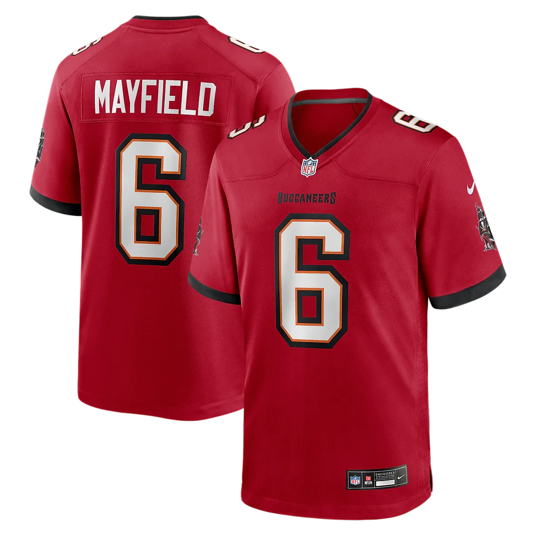 Zennovawear Baker Mayfield Tampa Bay Buccaneers Team Game Jersey - Red